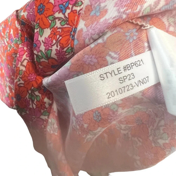 J.‎ Crew Classic-fit Drapey Cupro Shirt in Pink Floral Guarana Size 0 - Picture 12 of 12